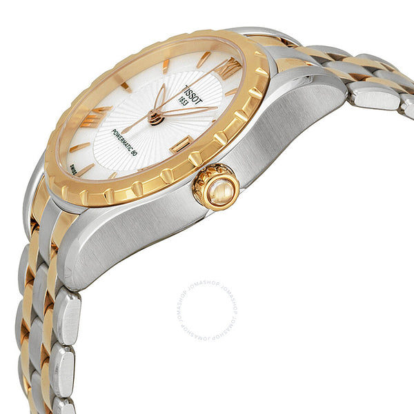Tissot T-Lady Powermatic 80 Mother of Pearl Dial Ladies Watch T0722072211801 - The Watches Men & Co #2