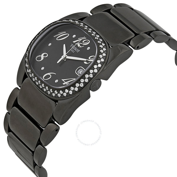 Tissot T-Moments Black Dial Black PVD Ladies Watch T0093101105702 - The Watches Men & Co #2