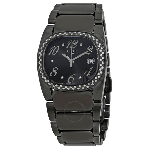 Tissot T-Moments Black Dial Black PVD Ladies Watch T0093101105702 - The Watches Men & Co