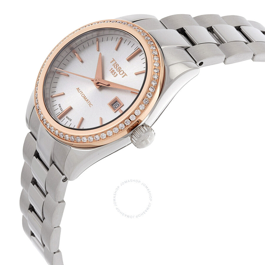 Tissot T-My Lady Automatic Diamond Silver Dial Watch T930.007.41.031.00 - The Watches Men & Co #2