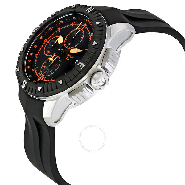 Tissot T-Navigator Automatic Chronograph Black Dial Men's Watch T0624271705701 - The Watches Men & Co #2