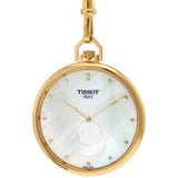 Tissot T-Pocket Lepine Quartz Mother of Pearl Diamond Dial Unisex Pocket Watch T82.4.502.76 - The Watches Men & Co #3