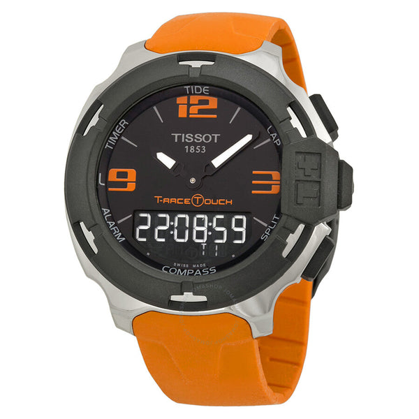 Tissot T-Race Analog Digital Orange Rubber Men's Watch T0814201705702 - The Watches Men & Co