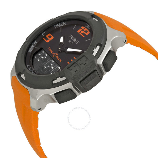 Tissot T-Race Analog Digital Orange Rubber Men's Watch T0814201705702 - The Watches Men & Co #2
