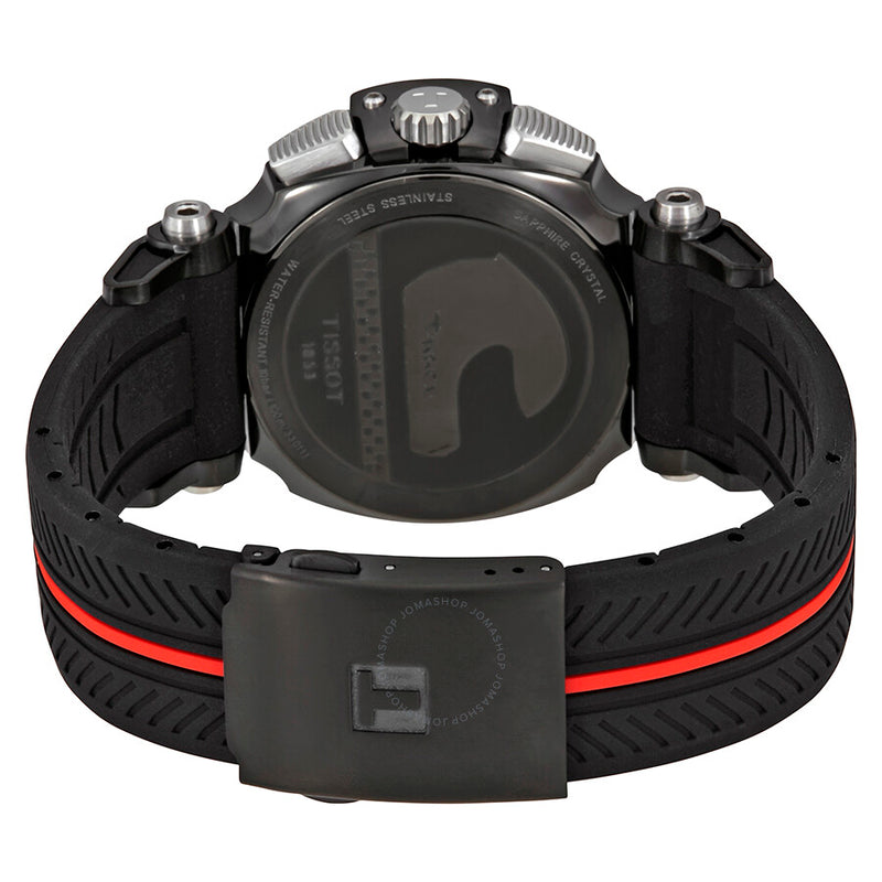 Tissot T-Race Anthracite Dial Men's Rubber Chronograph Watch T092.417.37.067.00 - The Watches Men & Co #3