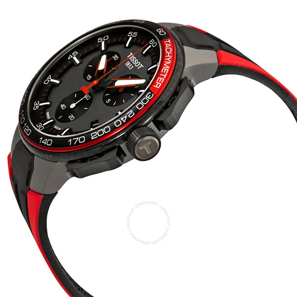 Tissot T-Race Chronograph Black Dial Red Silicone Men's Watch T111.417.37.441.01 - The Watches Men & Co #2