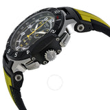 Tissot T-Race Chronograph Black Dial Black and Yellow Rubber Men's Watch T0484172705713 - The Watches Men & Co #2