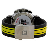 Tissot T-Race Chronograph Black Dial Black and Yellow Rubber Men's Watch T0484172705713 - The Watches Men & Co #3