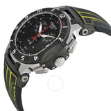 Tissot T-Race Chronograph Black Dial Black Rubber Men's Watch T0484172705103 - The Watches Men & Co #2