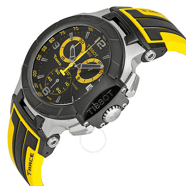 Tissot T-Race Chronograph Black Dial Men's Watch T0484172705711 - The Watches Men & Co #2