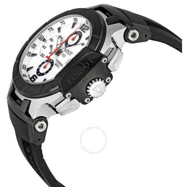 Tissot T Race Chronograph Black Rubber Strap Men's Watch T0484272703700 - The Watches Men & Co #2
