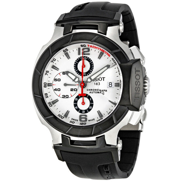 Tissot T Race Chronograph Black Rubber Strap Men's Watch T0484272703700 - The Watches Men & Co
