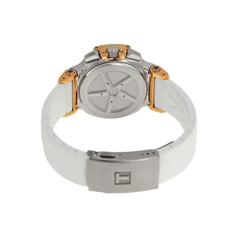 Tissot T-Race Chronograph White Dial Ladies Watch T0482172701700 - The Watches Men & Co #3