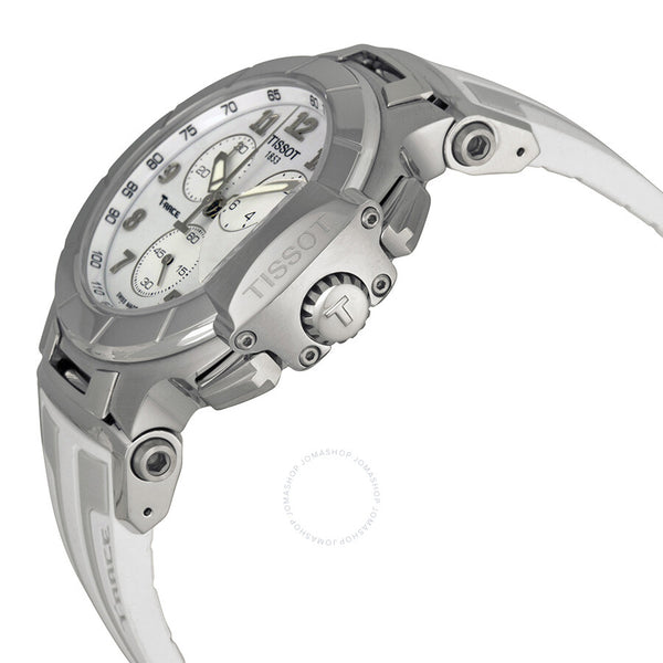 Tissot T-Race Chronograph White Grey Dial Men's Watch T0484171701200 - The Watches Men & Co #2