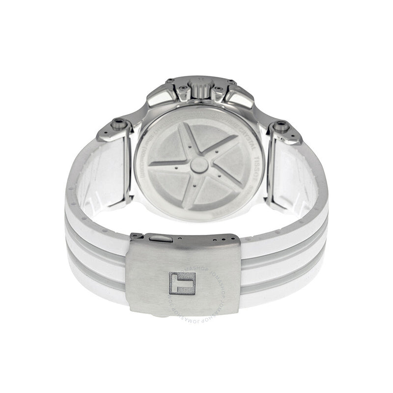 Tissot T-Race Chronograph White Grey Dial Men's Watch T0484171701200 - The Watches Men & Co #3