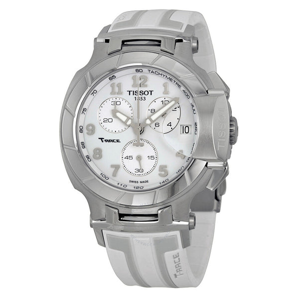 Tissot T-Race Chronograph White Grey Dial Men's Watch T0484171701200 - The Watches Men & Co
