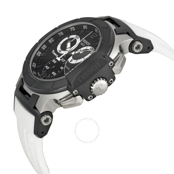 Tissot T Race Chronograph White Rubber Strap Men's Watch T0484172705705 - The Watches Men & Co #2
