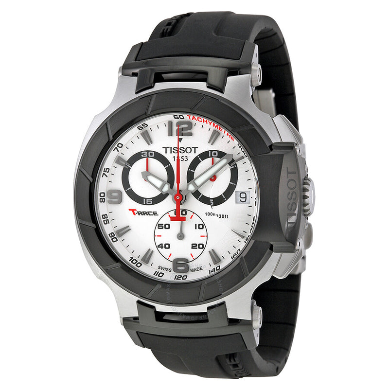 Tissot T-Race White Dial Steel Case Men's Watch T048.417.27.037.00 - The Watches Men & Co