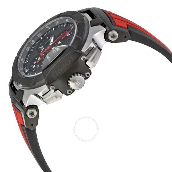 Tissot T-Race Motogp Chronograph Automatic Grey Dial Black and Red Rubber Men's Watch T0484272706100 - The Watches Men & Co #2