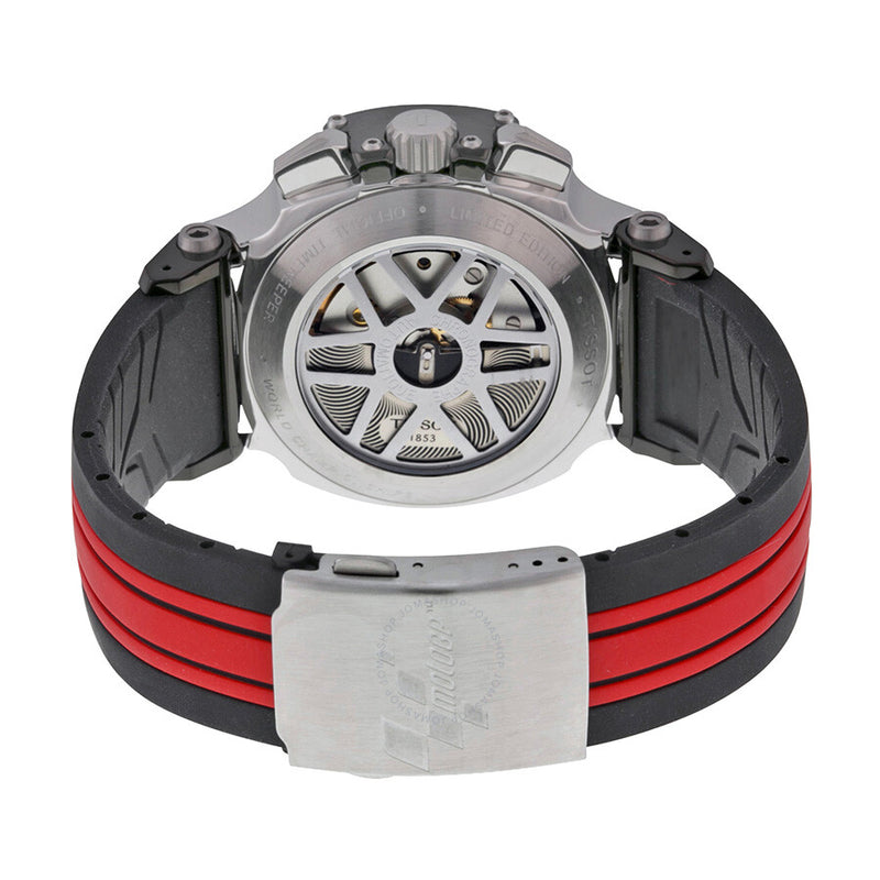 Tissot T-Race Motogp Chronograph Automatic Grey Dial Black and Red Rubber Men's Watch T0484272706100 - The Watches Men & Co #3