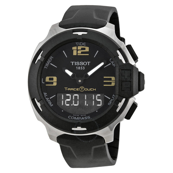 Tissot T-Race Touch Analog Digital Dial Black Synthetic Strap Men's Watch T0814201705700 - The Watches Men & Co