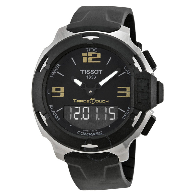 Tissot T-Race Touch Analog Digital Dial Black Synthetic Strap Men's Watch T0814201705700 - The Watches Men & Co