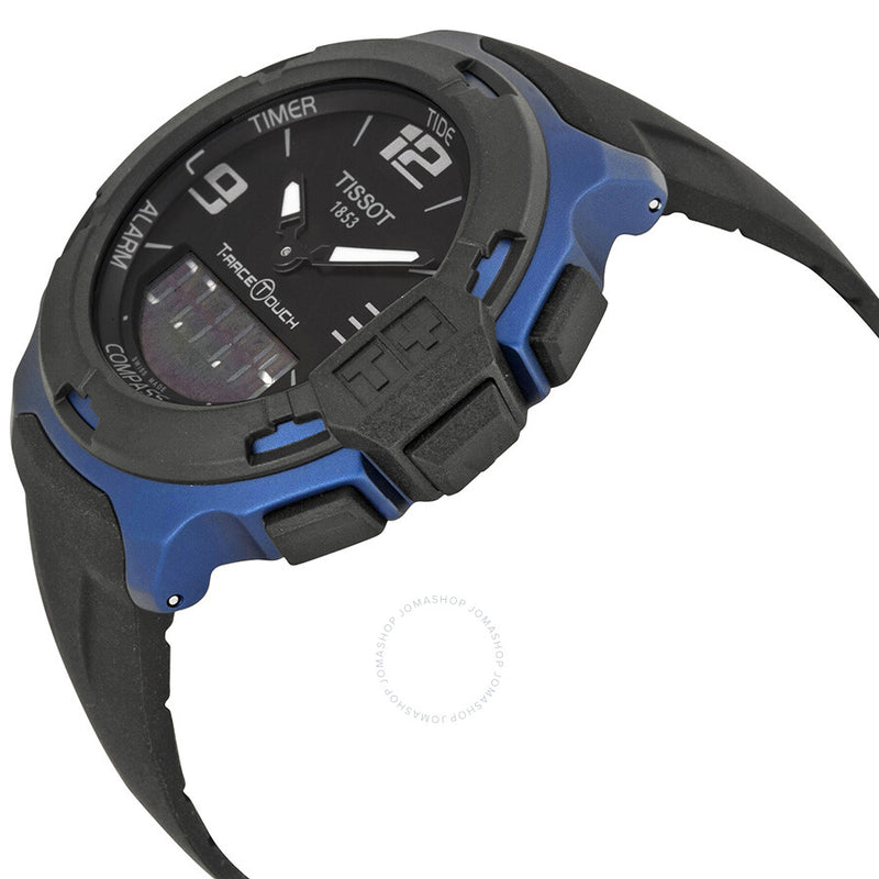 Tissot T-Race Touch Black Dial Black Rubber Men's Watch T0814209705700 - The Watches Men & Co #2