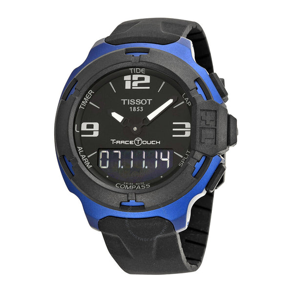 Tissot T-Race Touch Black Dial Black Rubber Men's Watch T0814209705700 - The Watches Men & Co