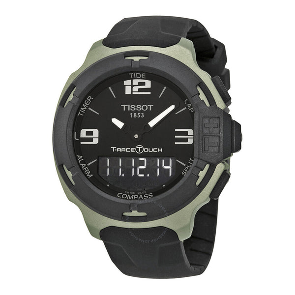 Tissot T-Race Touch Black Dial Black Rubber Men's Watch T0814209705701 - The Watches Men & Co