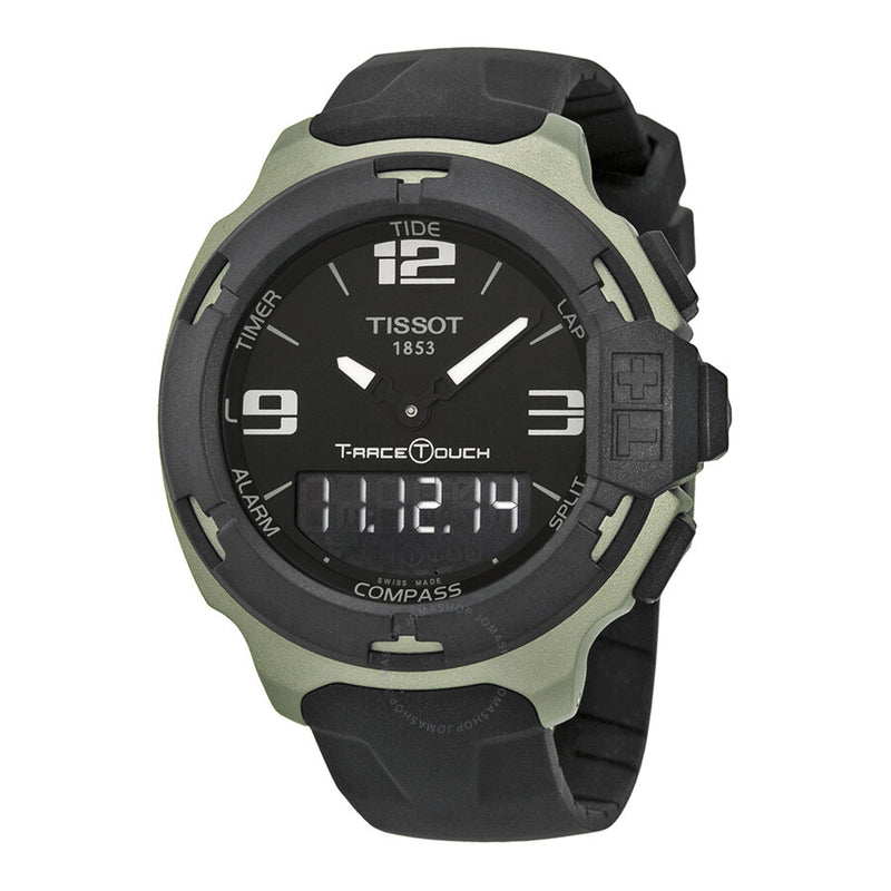 Tissot T-Race Touch Black Dial Black Rubber Men's Watch T0814209705701 - The Watches Men & Co
