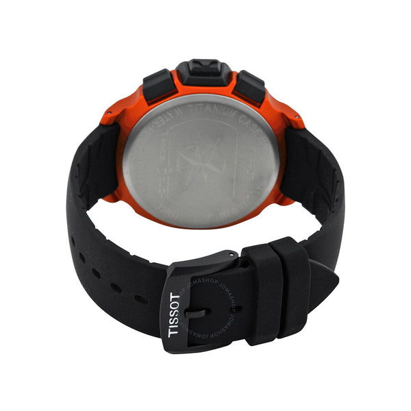Tissot T-Race Touch Black Dial Orange Rubber Men's Watch T0814209705703 - The Watches Men & Co