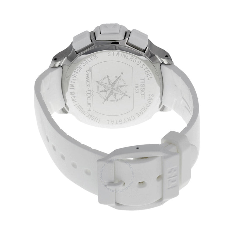 Tissot T-Race Touch White Analog Digital Dial White Synthetic Strap Unisex Watch T0814201701701 - The Watches Men & Co #3