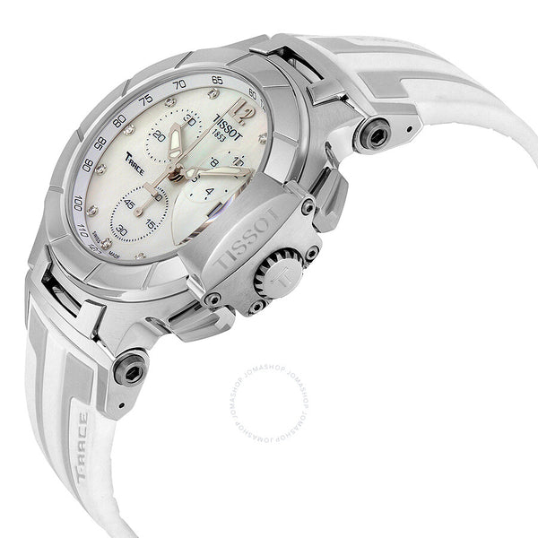 Tissot T-Race White Mother of Pearl Dial Watch T0484171711600 - The Watches Men & Co #2