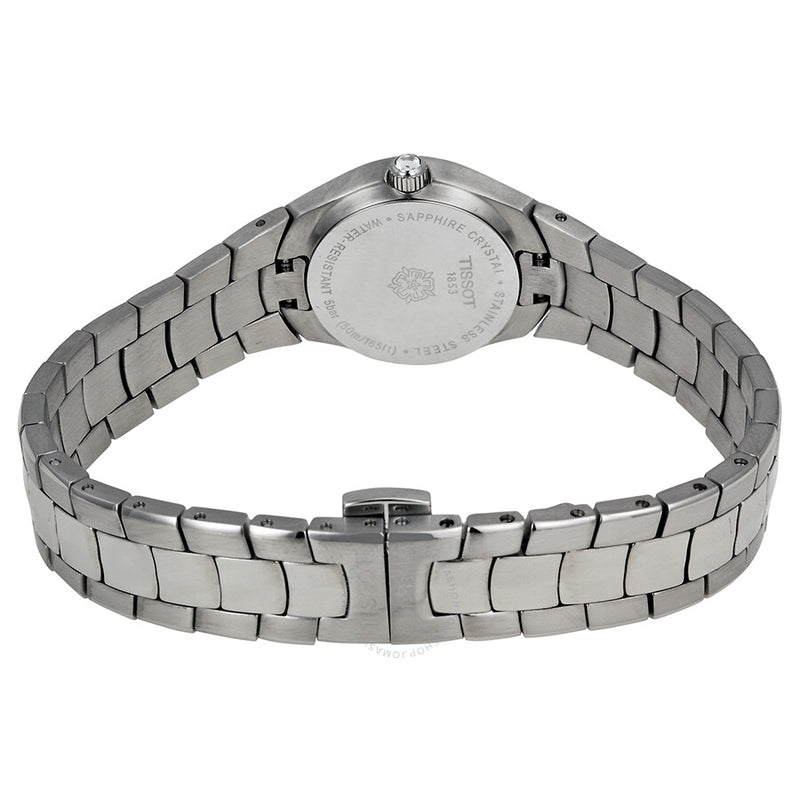 Tissot T-Round Cream Dial Stainless Steel Ladies Watch T0960096111600 - The Watches Men & Co #3