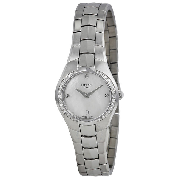 Tissot T-Round Cream Dial Stainless Steel Ladies Watch T0960096111600 - The Watches Men & Co