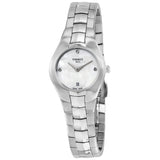 Tissot T-Round White Dial Diamond Ladies Watch T0960091111600 - The Watches Men & Co