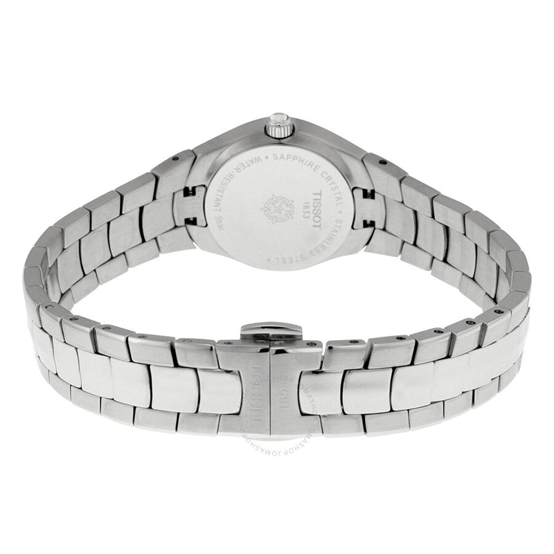 Tissot T-Round White Dial Diamond Ladies Watch T0960091111600 - The Watches Men & Co #3