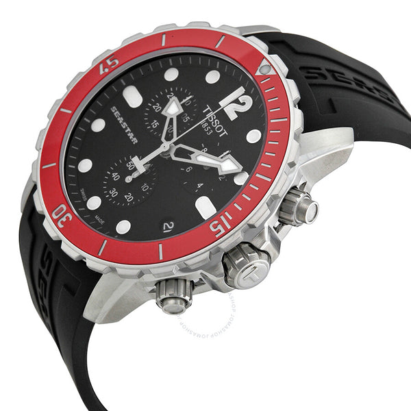 Tissot T-Sport Seastar Chronograph Black Dial Men's Watch T0664171705701 - The Watches Men & Co #2