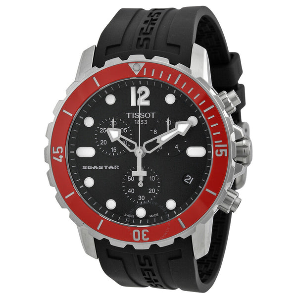 Tissot T-Sport Seastar Chronograph Black Dial Men's Watch T0664171705701 - The Watches Men & Co