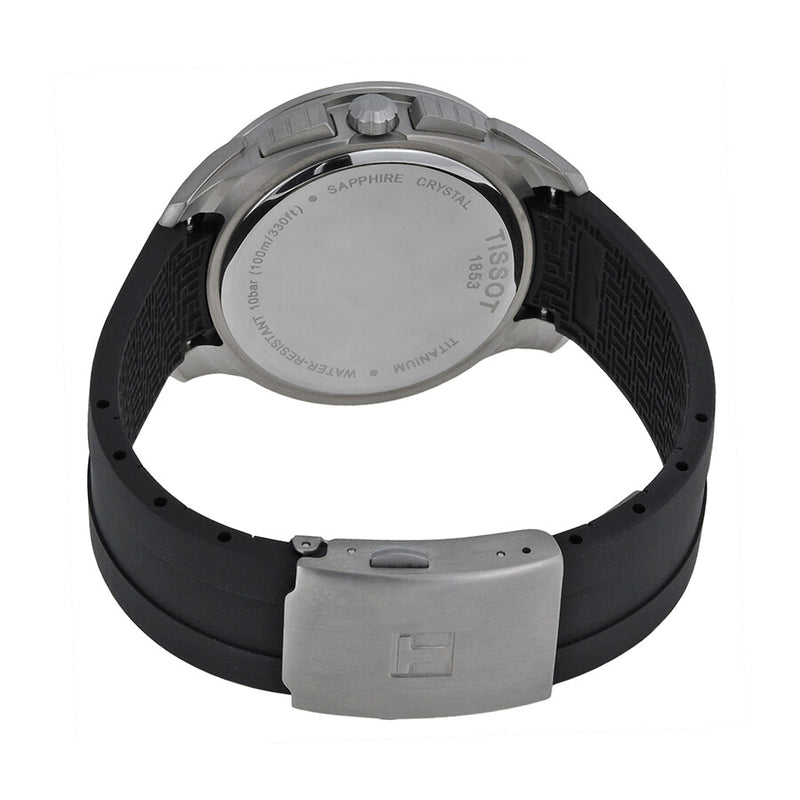 Tissot T-sport Titanium Black Dial Rubber Men's Watch T0694174705100 - The Watches Men & Co #3