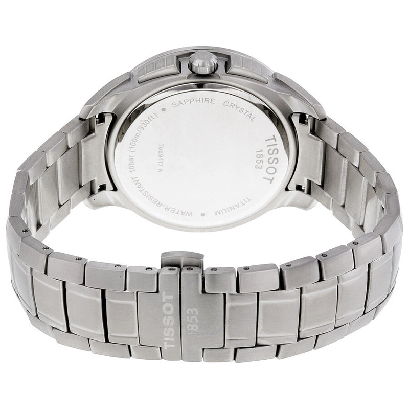 Tissot T-Sport Titanium Chronograph Blue Dial Men's Watch T0694174404100 - The Watches Men & Co #3