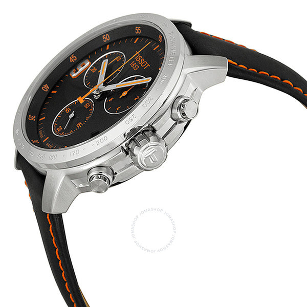 Tissot T-Sport Tony Parker Limited Black Dial Black Leather Men's Watch T0554171605701 - The Watches Men & Co #2