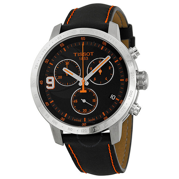 Tissot T-Sport Tony Parker Limited Black Dial Black Leather Men's Watch T0554171605701 - The Watches Men & Co