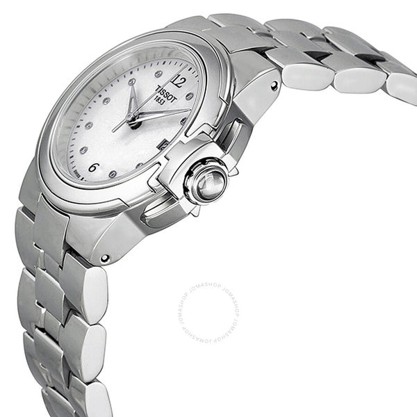 Tissot T-Sport White Dial Diamond Markers Ladies Watch T0802101101600 - The Watches Men & Co #2