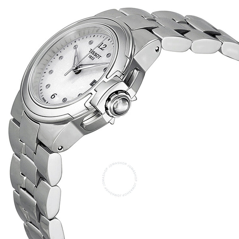Tissot T-Sport White Dial Diamond Markers Ladies Watch T0802101101600 - The Watches Men & Co #2