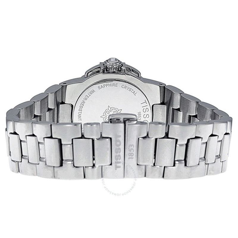Tissot T-Sport White Dial Diamond Markers Ladies Watch T0802101101600 - The Watches Men & Co #3