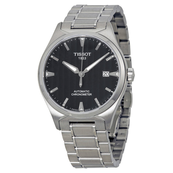 Tissot T-Tempo Automatic Black Dial Stainless Steel Men's Watch T0604081105100 - The Watches Men & Co