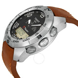Tissot T-Touch Black Dial Tan Leather Men's Watch T013.420.16.051.10 - The Watches Men & Co #2
