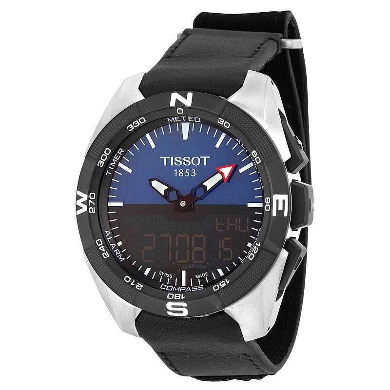 Tissot T-Touch Expert Solar Perpetual Alarm World Time Chronograph Quartz Analog-Digital Black Dial Men's Watch T091.420.46.041.00 - The Watches Men & Co