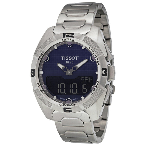 Tissot T-Touch Expert Solar Blue Dial Men's Watch T0914204404100 - The Watches Men & Co